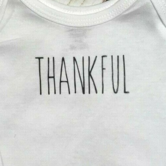 Gerber Onesie Thankful Rae Dunn Inspired 0-3 M - Picture 4 of 5